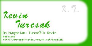 kevin turcsak business card